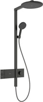 HANSGROHE Raindance Alive S 300 1jet Duschsystem mit Thermostat ShowerSelect Comfort E – Schwarz