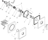 AXOR CITTERIO Brause-Einhandhebelmischer DN 15 UP chrom – Unterputz Armatur mit Keramikmischsystem
