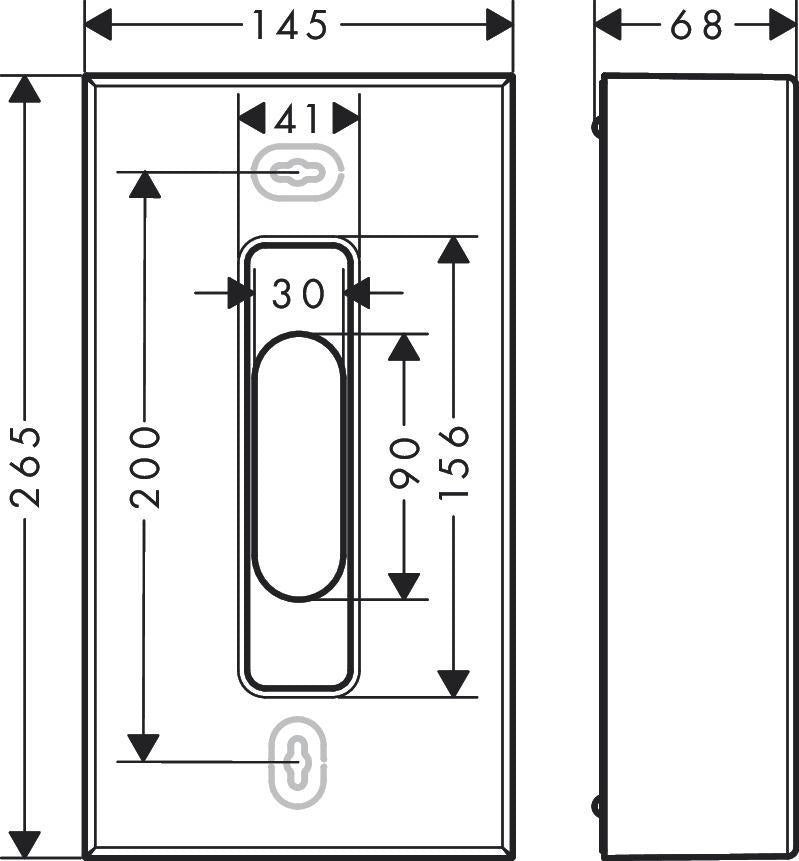 AXOR Universal Circular Kosmetiktuchbox mattweiß – Wandmontage mit verdeckter Befestigung