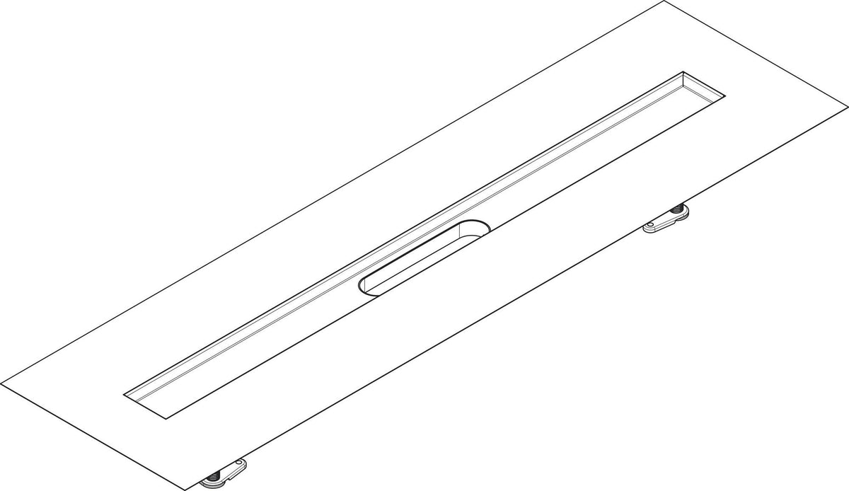 HANSGROHE Installationsset uBox universal für Duschrinnen Fertigsets 600 mm – vormontiertes Dichtvlies & Stellfüße