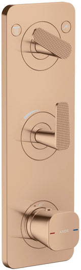 AXOR Citterio C Fertigmontageset Thermostatmodul UP mit Platte Cube cut chrom – 2 Verbraucher