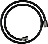 AXOR ShowerSolutions Textilbrauseschlauch 125 cm, chrom – recyceltes PET, knickgeschützt