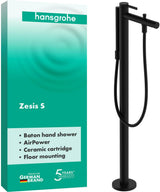 HANSGROHE Zesis S Wannenmischer bodenstehend Chrom mit Stabhandbrause