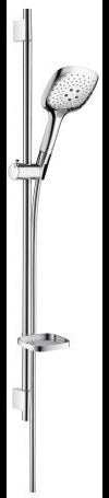 HANSGROHE Raindance Select E 150 3jet Brauseset mit Unica'S Puro Stange 650 mm Chrom