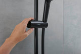HANSGROHE Showerpipe Vernis Shape 240 mit Thermostat mattschwarz – Duschsystem