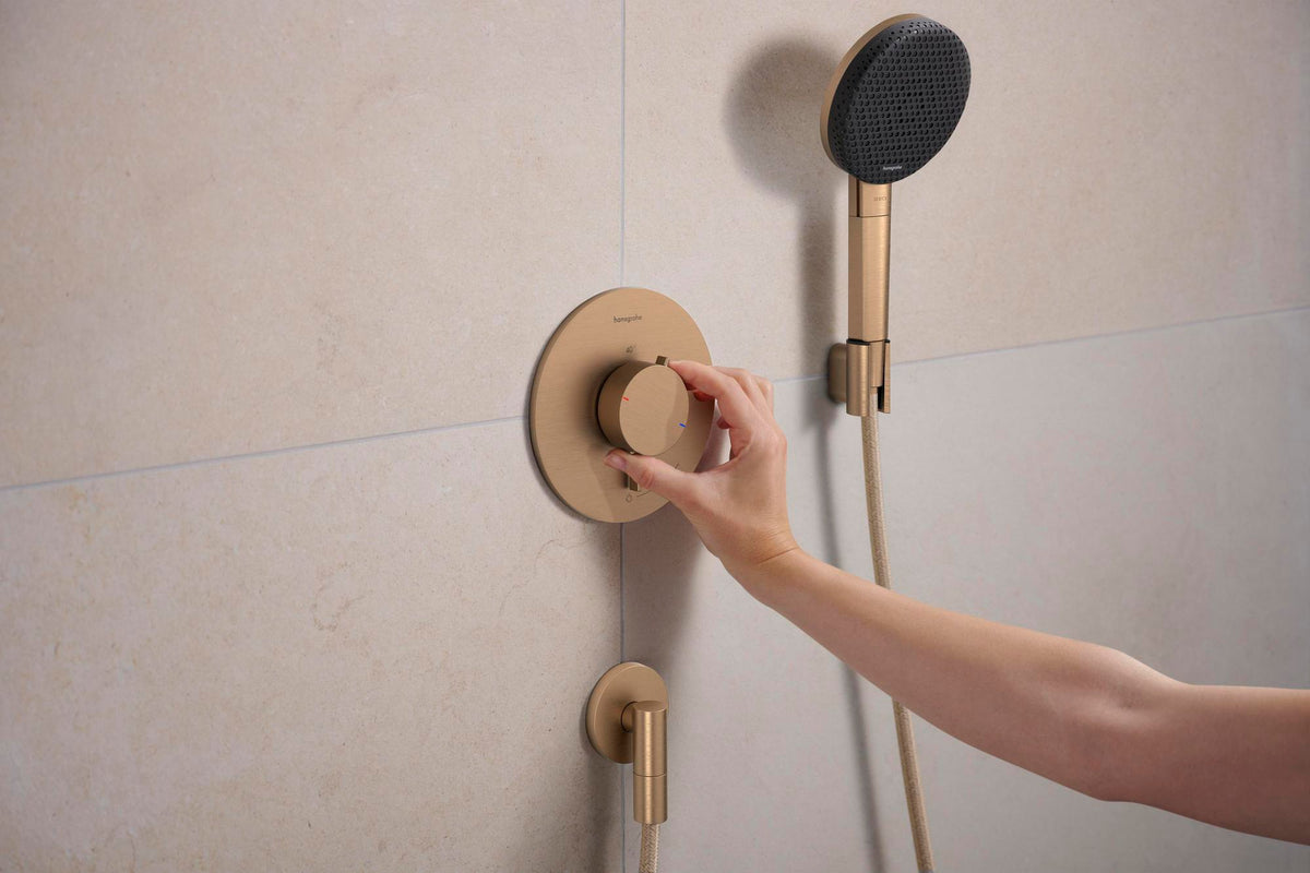 HANSGROHE Porter Fine Brausehalter – Wandhalterung aus Metall für konische Brauseschläuche