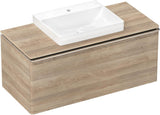 HANSGROHE Waschtischunterschrank Xelu Q 1180 mm weiß hochglanz mit SoftClose und Inneneinteilung