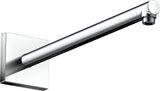 AXOR Brausearm 390 mm DN 15 eckig brushed nickel – Wandmontage