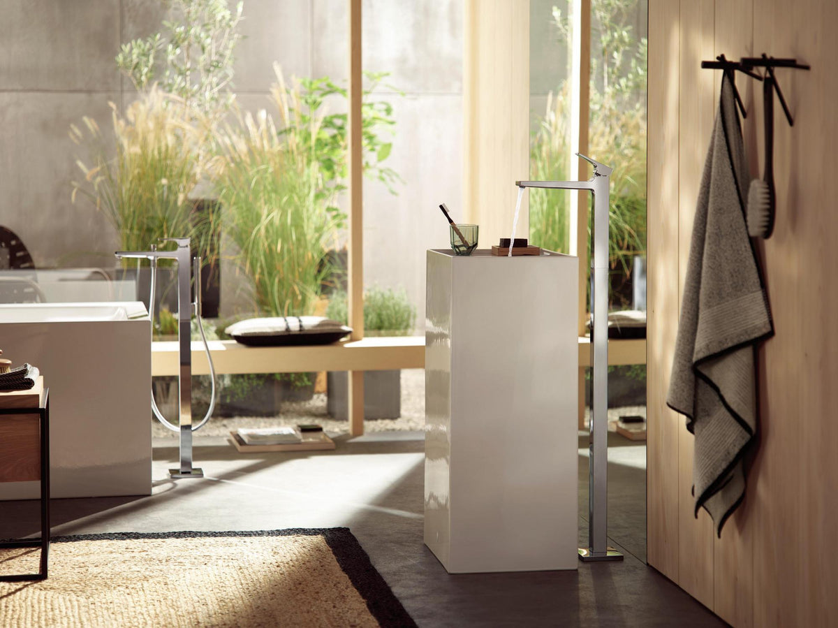 HANSGROHE Metropol Einhebel-Wannenmischer bodenstehend DN15 Chrom mit Stabhandbrause