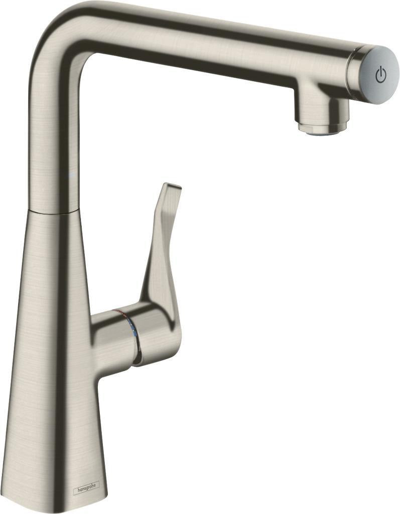 HANSGROHE Metris Select M71 Küchenmischer 260 mm mit Select-Knopf und schwenkbarem L-Auslauf