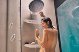 Hansgrohe Rainfinity Porter 500 Schlauchanschluss chrom mit Ablage L und Brausehalter