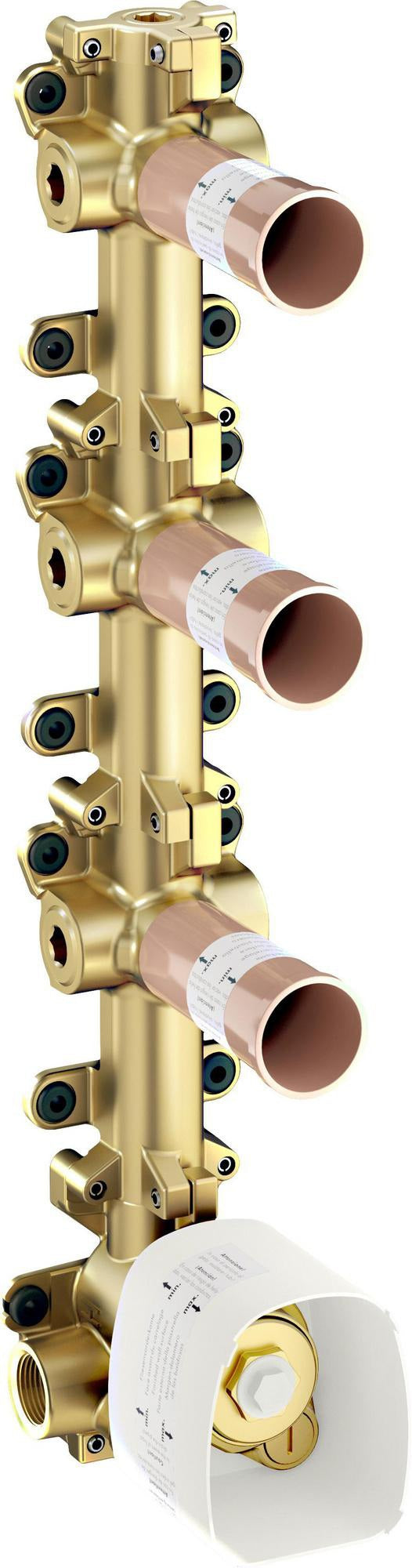 AXOR One Grundkörper für Thermostatmodul Unterputz – 3 Verbraucher, DN15, schallentkoppelt