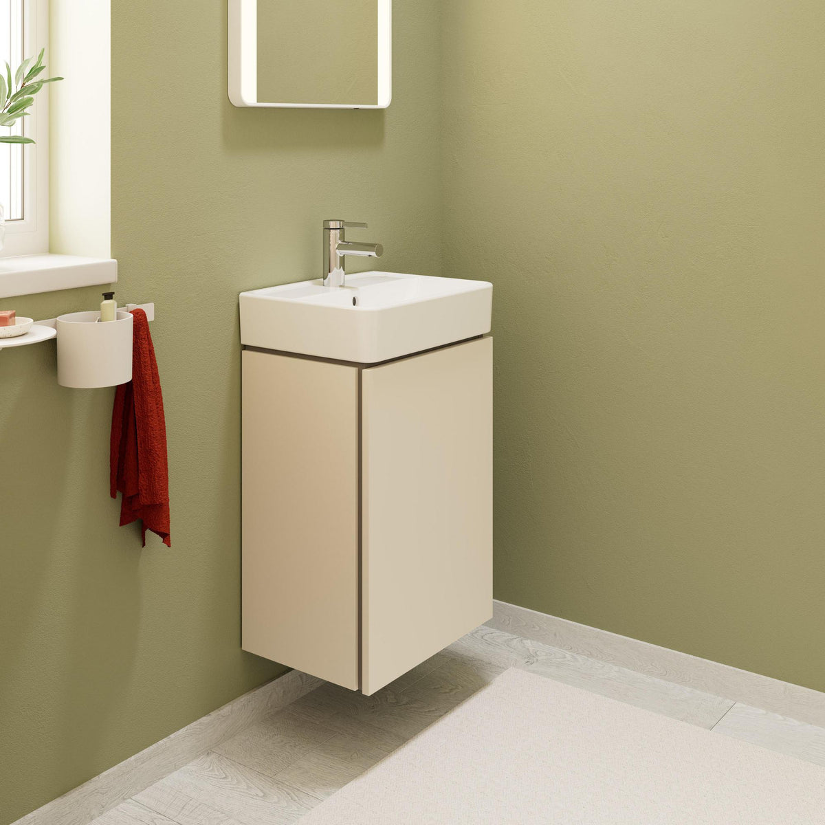 HANSGROHE Xilesa E Waschtischunterschrank 430 mm, Tür links, MoistureProof