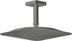 Chrom / AXOR Citterio C Kopfbrause 270/270 1jet mit Deckenanschluss, Polished Black Chr