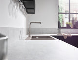 HANSGROHE Einbauspüle S51 180/450 SilicaTec Graphitschwarz mit 2 Becken
