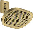 AXOR ShowerSphere 2jet Kopfbrause 370x220 mm mit beweglichem Brausearm – PowderRain & Rain Strahl