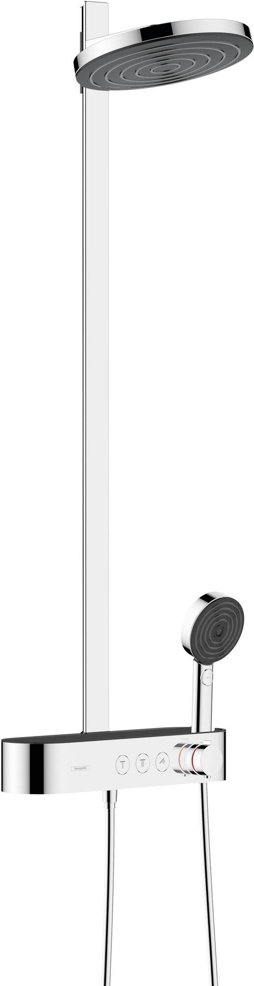 HANSGROHE Showerpipe Pulsify 260 2jet mit Brausethermostat – Chrom, PowderRain & CoolContact