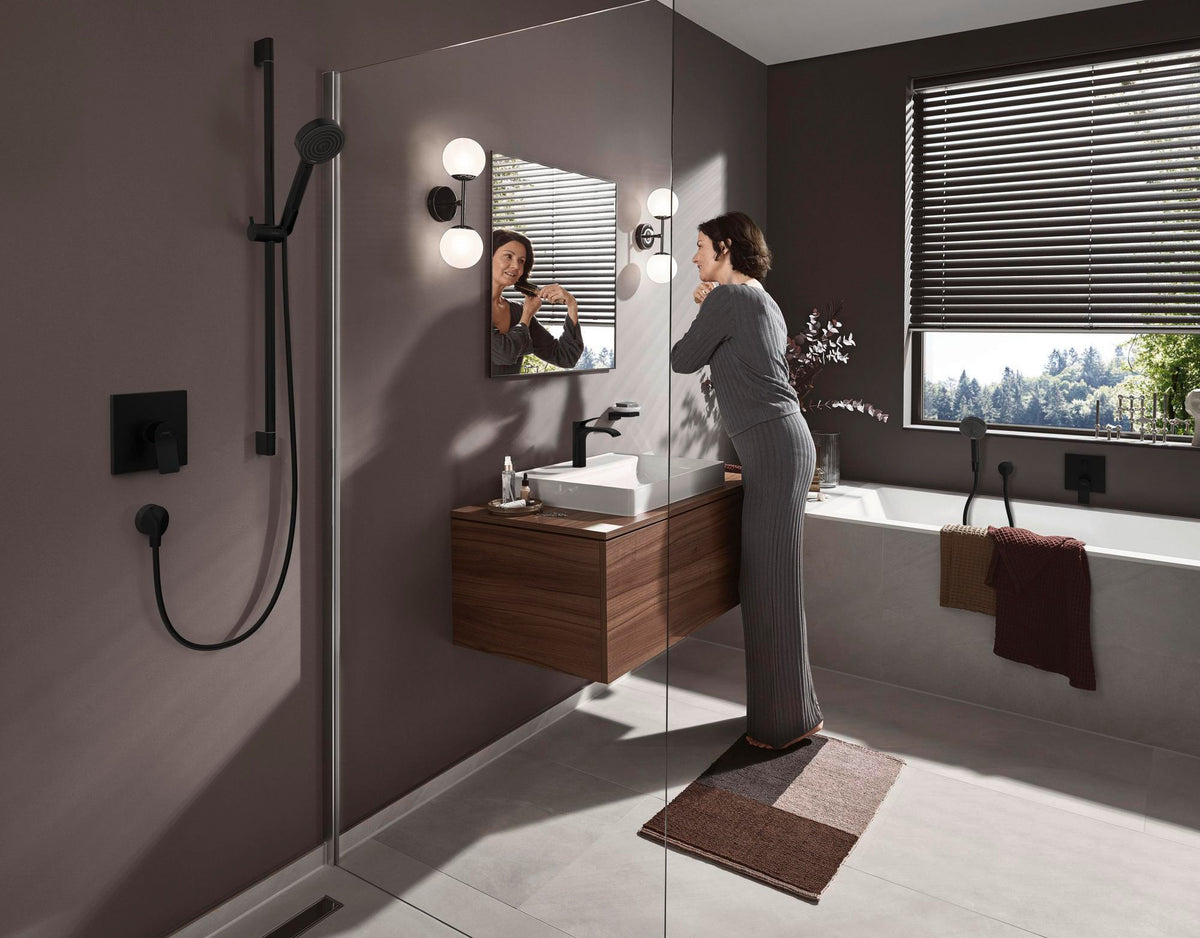 HANSGROHE RainDrain Match Duschrinne 600 mm mattschwarz höhenverstellbar