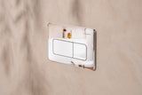 Hansgrohe iFrame Original Q Betätigungsplatte mit 2-Mengen-Spülung in Chrom