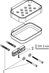AXOR Universal Circular Seifenschale in Chrom – Wandmontage mit verdeckter Befestigung