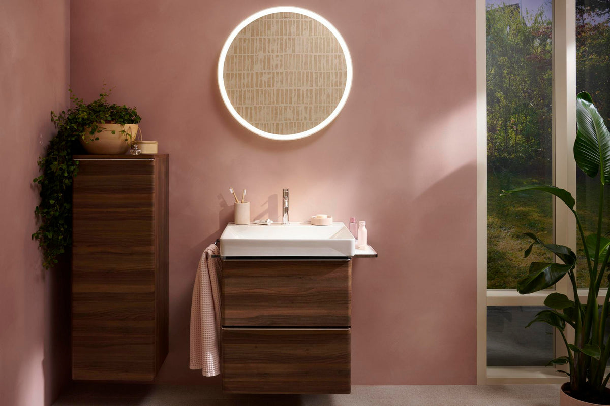 HANSGROHE Xelu Q Waschtischunterschrank 580 mm weiß hochglanz mit SoftClose