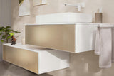 HANSGROHE Sideboard Xevolos E – 1180 mm, mattweiß, mit Keramikfront & PushOpen