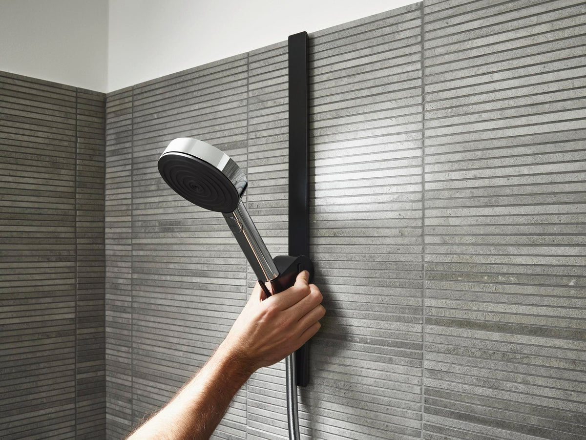 Hansgrohe HG Push-Brausehalter WallStoris mattschwarz – höhenverstellbar & drehbar