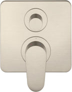 ohne Umsteller / brushed nickel / Unterputz