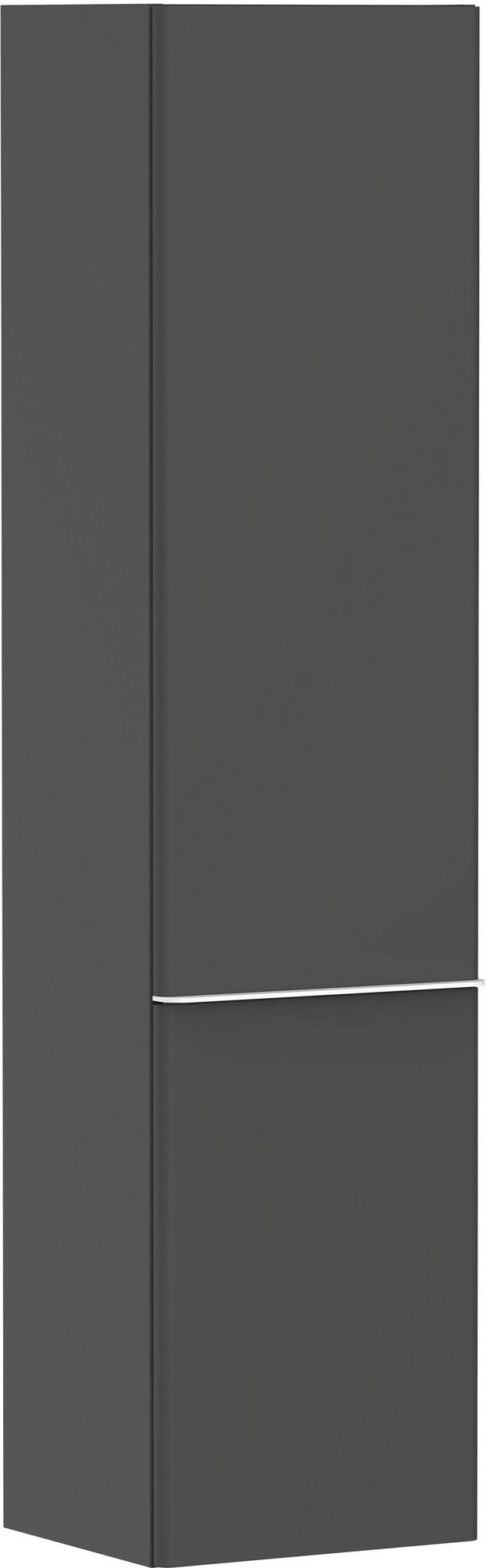 HANSGROHE Hochschrank Xelu Q 1650x400x350mm weiß hochglanz mit chrom Griffleiste