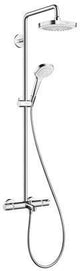 HANSGROHE Showerpipe Croma Select E 180 2jet DN 15 Duschsystem für Wanne weiß/chrom