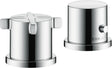 AXOR CITTERIO E 2-Loch-Wannenrandarmatur DN 15 mit Thermostat, Chrom – Hansgrohe
