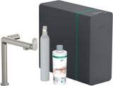HANSGROHE SodaSystem 240 Aqittura M91 Starter Set – gefiltertes, gekühltes & sprudelndes Wasser direkt am Hahn