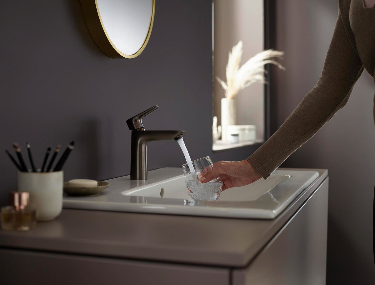 HANSGROHE Talis E Einhebel-Waschtischmischer 110 mit Ablaufgarnitur, chrom – ComfortZone, 5 l/min