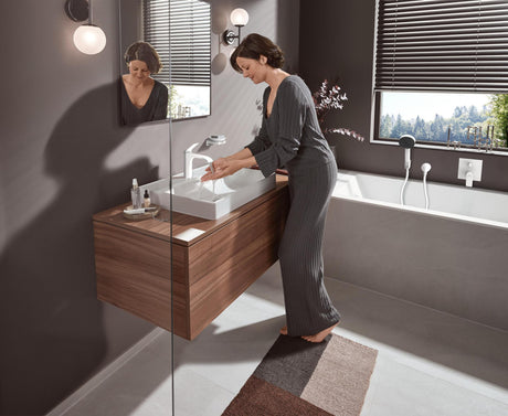 Hansgrohe Pulsify Select 105 3jet Handbrause – 3 Strahlarten, QuickClean, Chrom