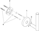 HANSGROHE Logis Ersatzpapierhalter Wandmontage Messing gebürstet Nickel