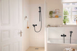 HANSGROHE Rebris S Einhebel-Wannenmischer Aufputz Chrom – Wandmontage, 2 Verbraucher, Temperaturbegrenzung
