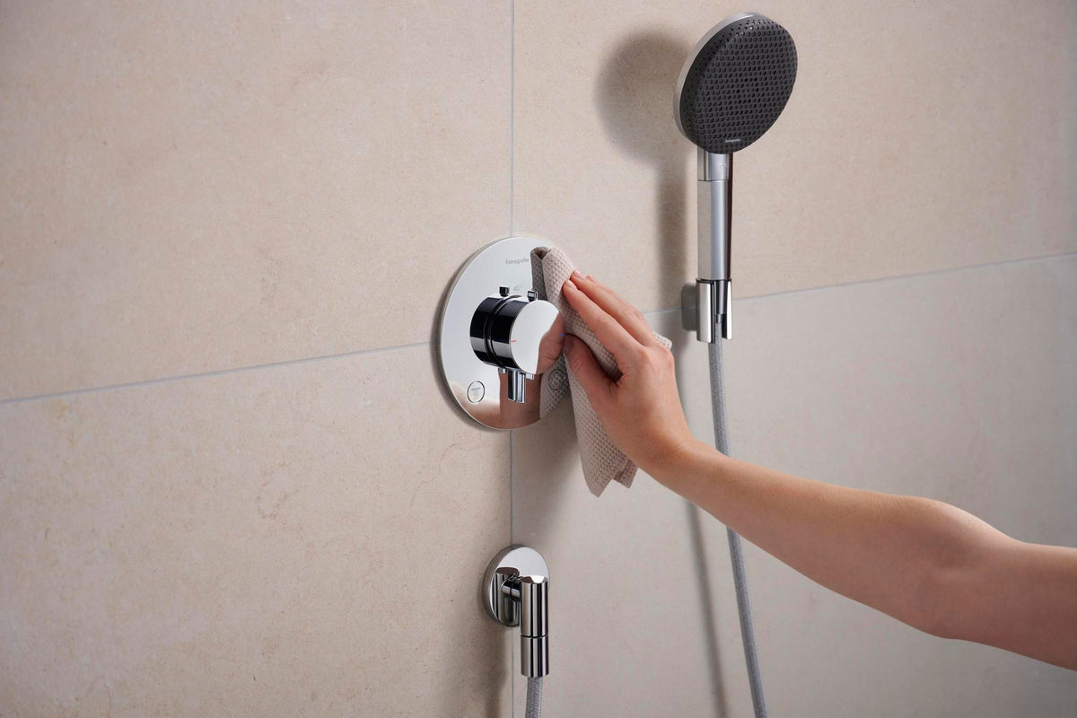 HANSGROHE Porter Fine Brausehalter – Wandhalterung aus Metall für konische Brauseschläuche