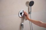HANSGROHE Porter Fine Brausehalter – Wandhalterung aus Metall für konische Brauseschläuche
