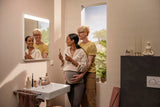 Hansgrohe Xarita Lite Q Spiegel 360 mm mit horizontaler LED-Beleuchtung, mattschwarz