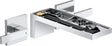 AXOR MYEDITION 3-Loch-Waschtischmischer mit Push-Open Ablaufgarnitur in Chrom