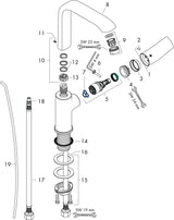HANSGROHE Metris Einhebel-Waschtischmischer 230 DN 15 mit Schwenkauslauf, chrom