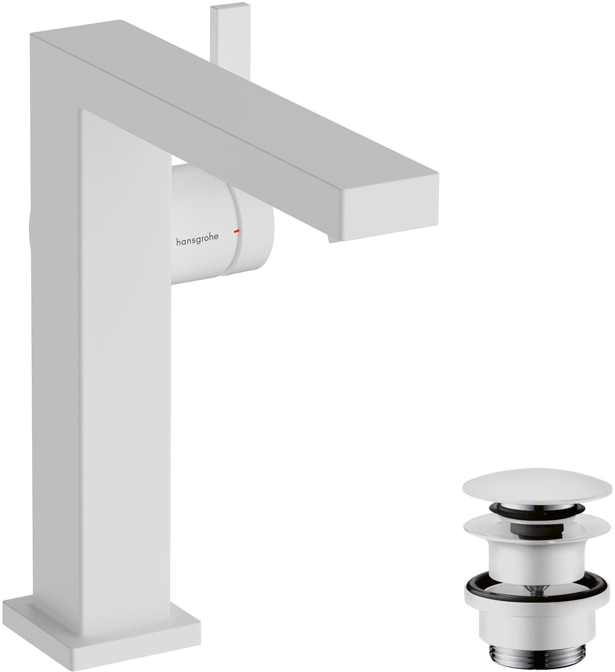 HANSGROHE Tecturis E Einhebel-Waschtischmischer mit CoolStart und Push-Open Ablaufgarnitur in Chrom