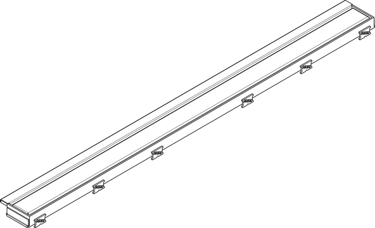 HANSGROHE RainDrain Match Duschrinne 600 mm mattschwarz höhenverstellbar