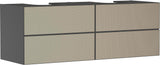 HANSGROHE Waschtischunterschrank Xevolos E 1570 mm mattweiß/eiche dunkel mit PushOpen und SoftClose
