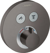 HANSGROHE ShowerSelect S Unterputz-Thermostat für 2 Verbraucher, Chrom, Select-Button