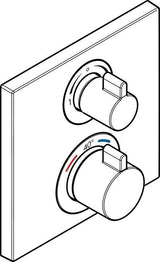 HANSGROHE Ecostat Square UP Thermostat für 2 Verbraucher – Chrom, Fertigmontageset