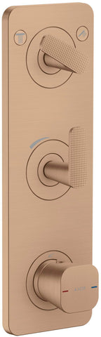 Gold / AXOR Citterio C Thermostatmodul 380/120 UP m.Platte f.2 Verbr. Cucut, Bru Red Go