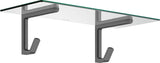 AXOR Universal Softsquare Badetuchablage 600 mm – Glasablage mit Haken in Chrom