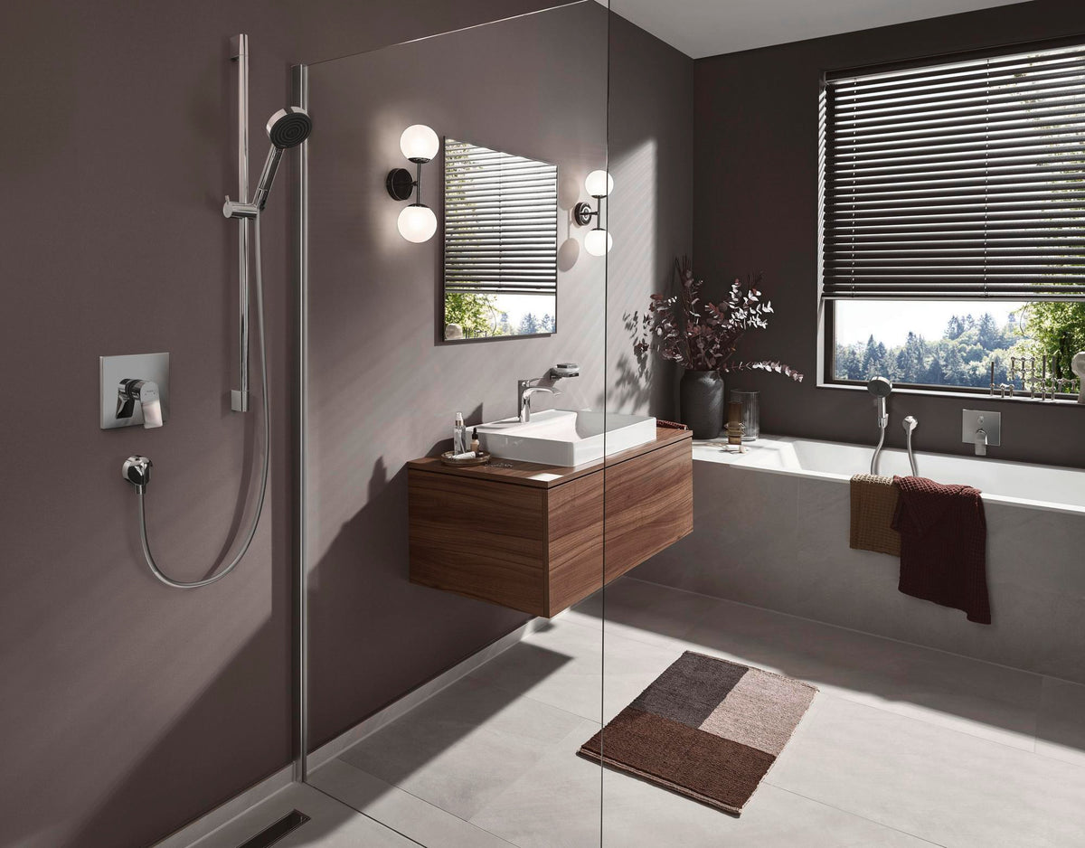 HANSGROHE RainDrain Match Duschrinne 600 mm mattschwarz höhenverstellbar