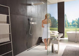 HANSGROHE RainSelect Fertigmontageset Thermostat mit Brausehalter für 4 Verbraucher, Chrom